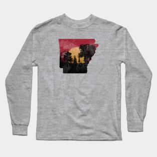 Arkansas Sunset (distressed) Long Sleeve T-Shirt